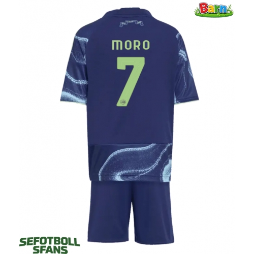 Ajax Raul Moro #7 Bortaställ Barn 2025-26 Kortärmad (+ Korta byxor)